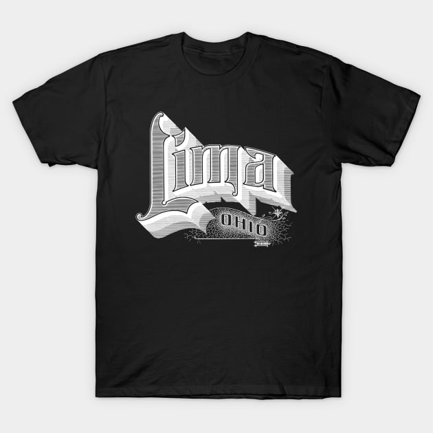 Vintage Lima, OH T-Shirt by DonDota